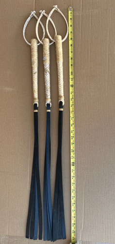 Rawhide horse quirt saddle - rawhide,