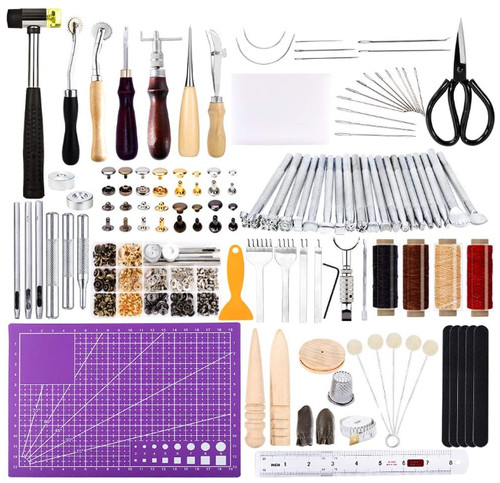 Kit herramientas cuero 183